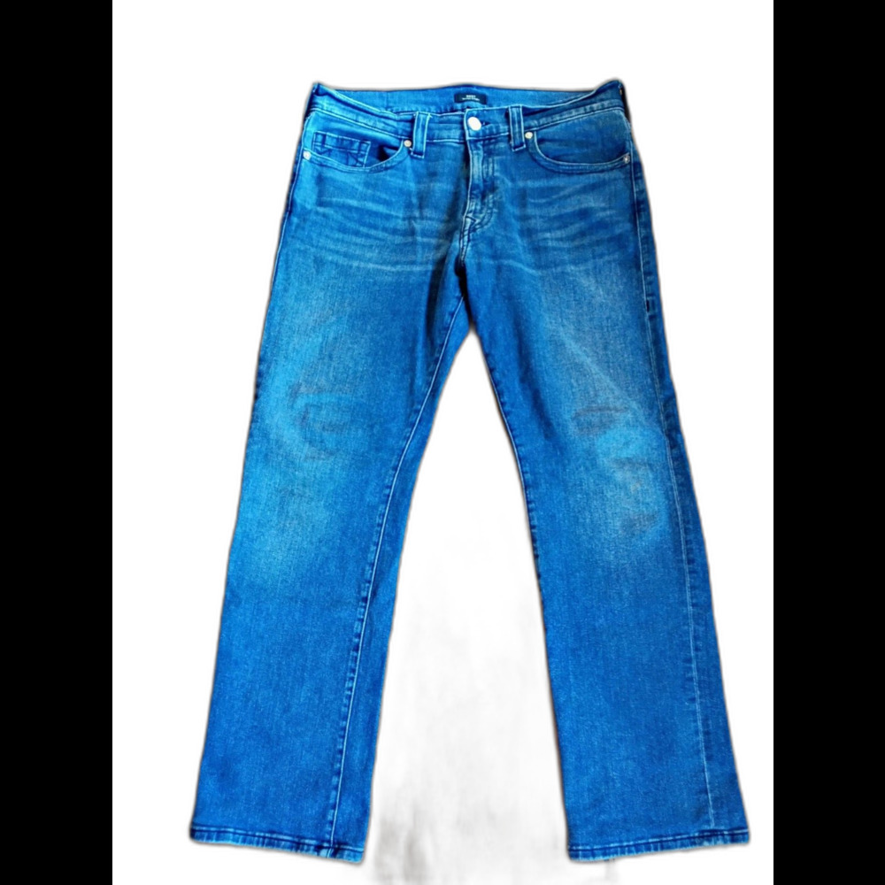 True Religion Ricky Relaxed Straight Jeans Blue 36x31